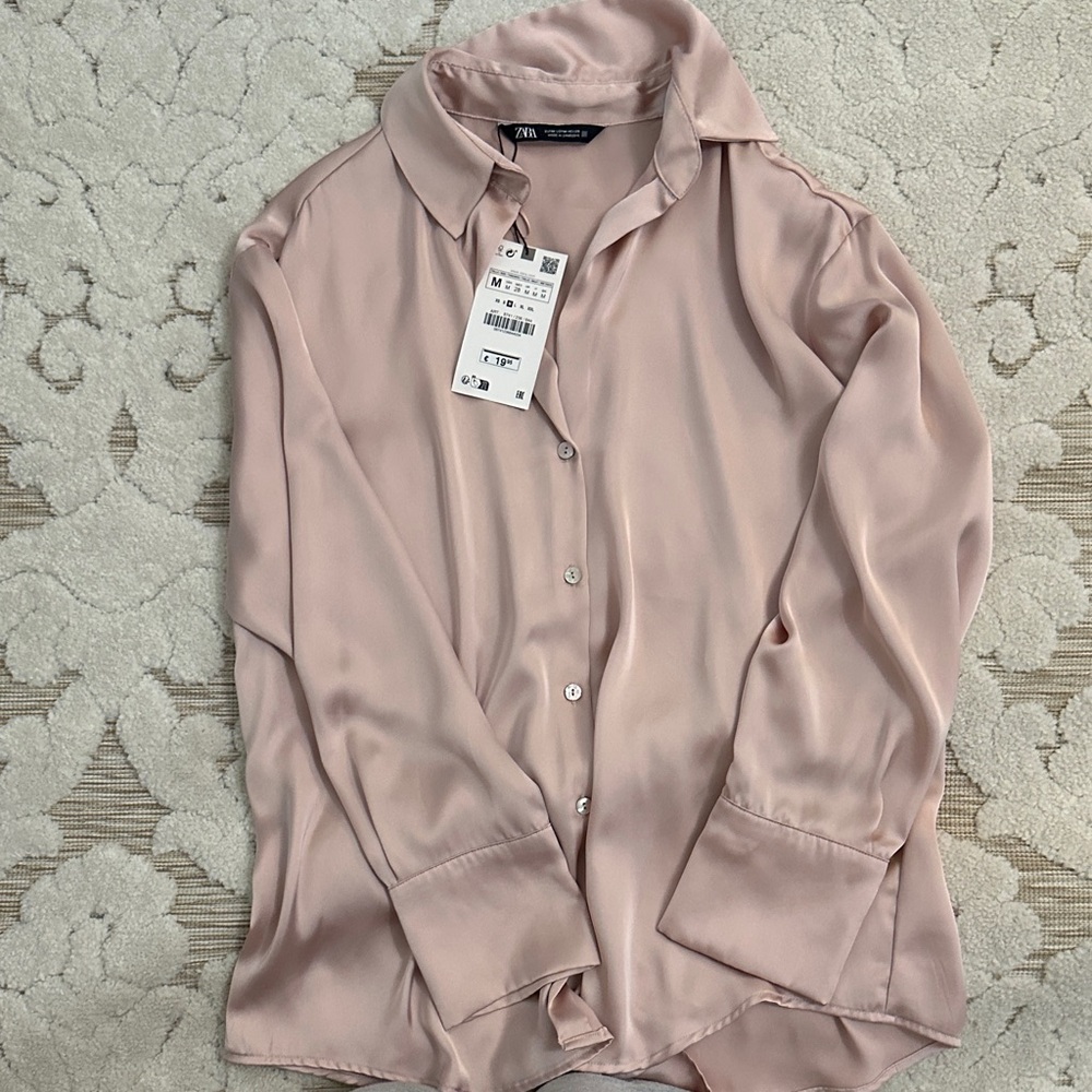 Zara Blush Pink Blouse